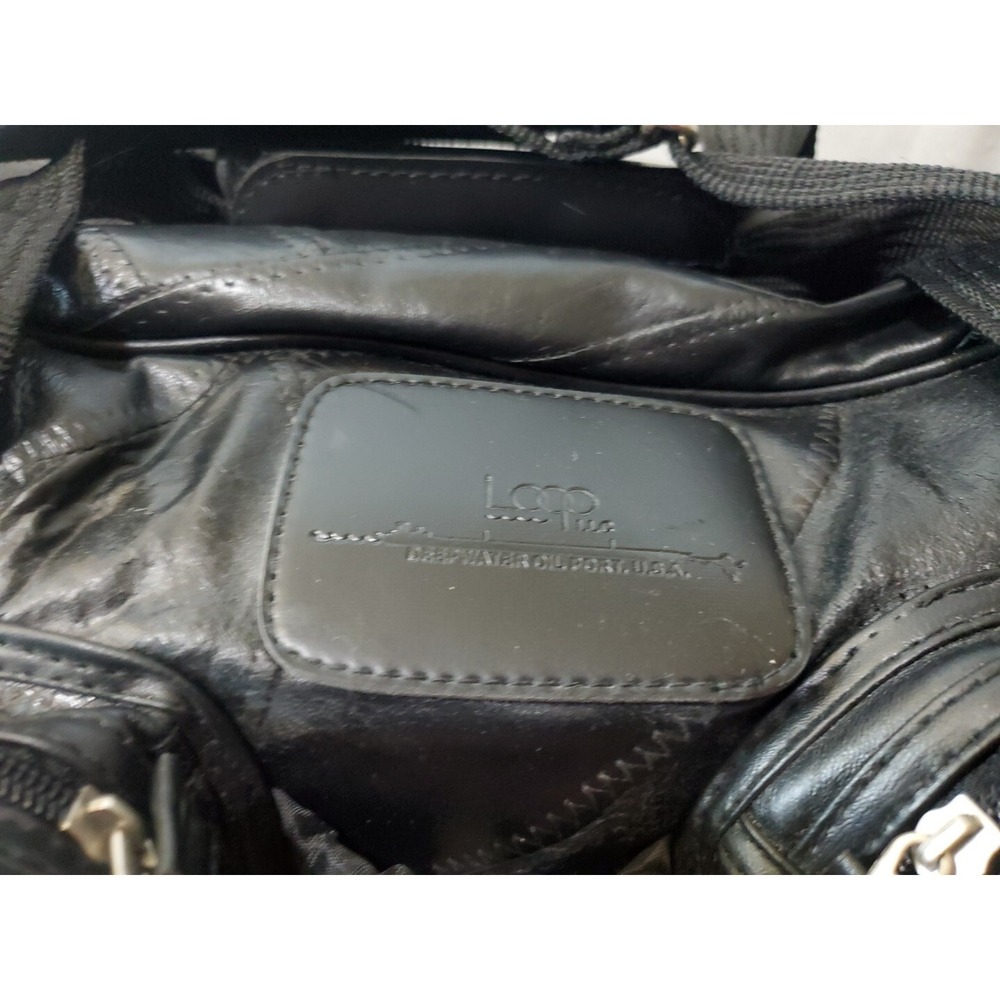 Seville Leather Weekend Leather Patchwork Black D… - image 2